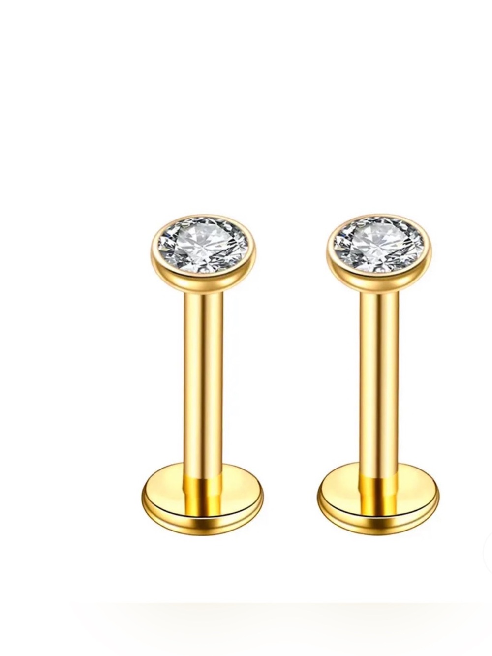 Tiny Bezel Clear Cubic Zirconia Flat Back NEW